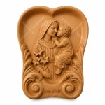 Tượng gỗ để bàn Đức Maria Mẹ Thiên Chúa - Mẫu trái tim