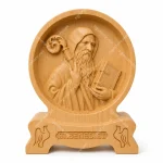 Tượng gỗ Thánh Biển Đức - Mẫu tròn