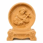 Tượng gỗ Thánh Phanxicô Assisi - Mẫu tròn