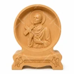 Tượng gỗ Thánh Martin de Porres - Mẫu tròn