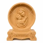 Tượng gỗ Đức Maria Mẹ Thiên Chúa - Mẫu tròn