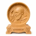 Tượng gỗ Thánh Padre Piô - Mẫu tròn